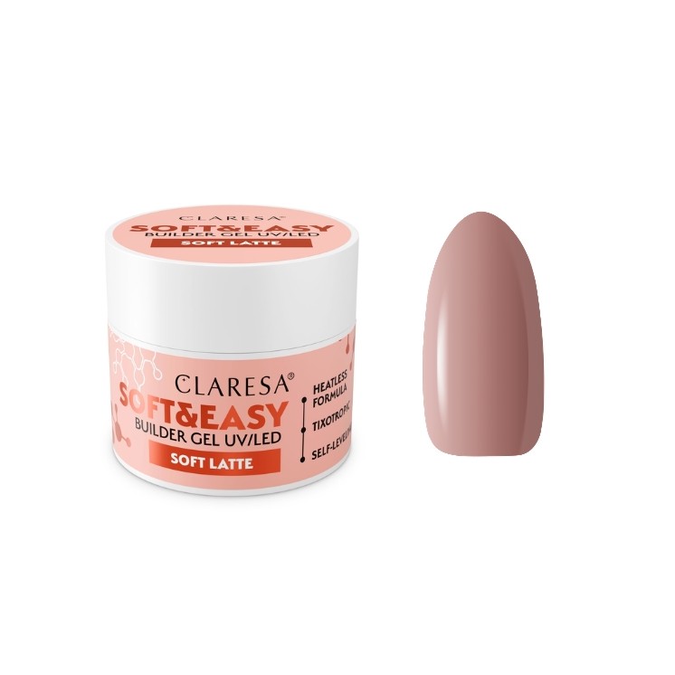 Claresa Soft & Easy Soft Latte Nail Builder Gel 45 g
