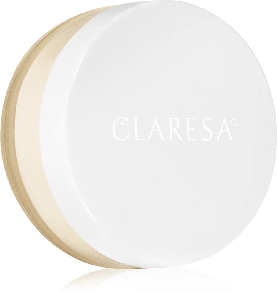 Claresa Super Pow(d)er Banana loose, mattifying powder to unify skin tones