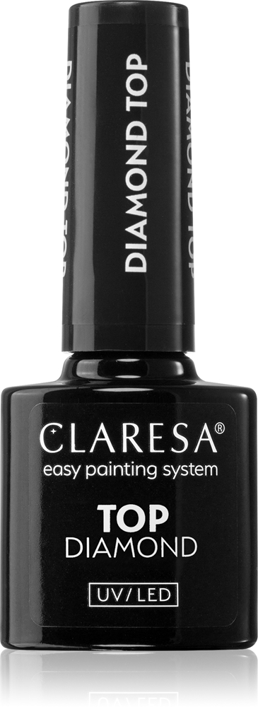 Claresa UV/LED Top Diamond No Wipe evaporation-free gel top coat for protection and shine
