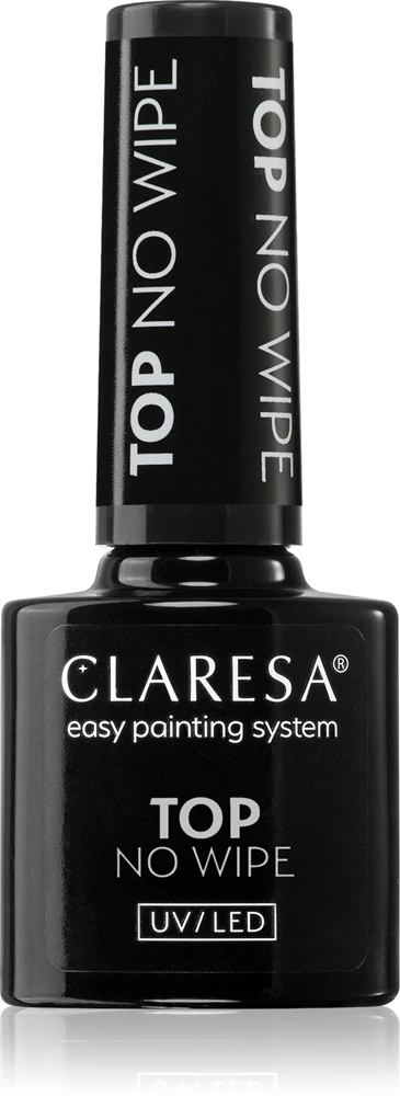 Claresa UV/LED Top No Wipe evaporation-free gel top coat for protection and shine