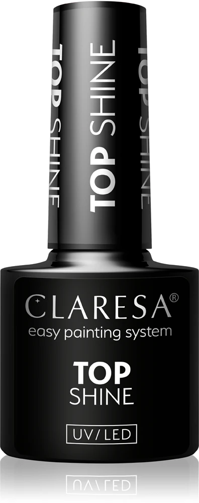 Claresa UV/LED Top Shine gel top coat for shiny fingernails