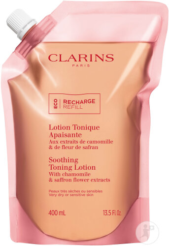 Clarins Soothing Facial Lotion Very Dry or Sensitive Skin Refill Bag 400ml