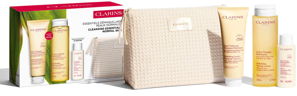 Clarins Cleansing Essentials Normal Skin Gift Set for Normal Skin