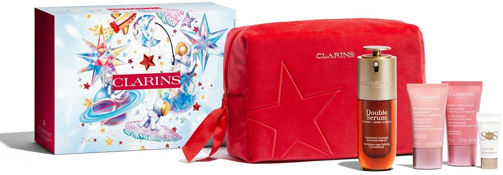 Clarins Double Serum & Multi-Active Collection Gift Set for Youthful Look Luminosity