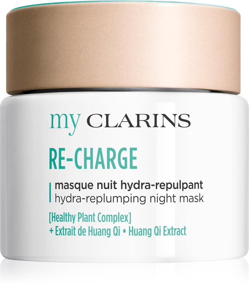 Clarins My Clarins Re-Charge Hydra-Replumping Night Mask Energetic facial mask for a radiant appearance of the skin