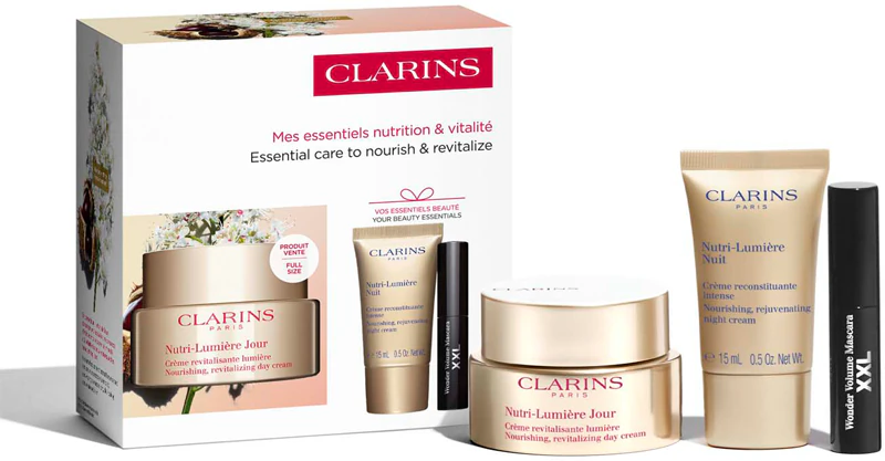 Clarins Nutri-Lumière Collection gift set for mature skin