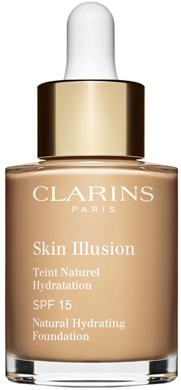 Clarins Skin Illusion Natural Hydrating Foundation brightening, moisturizing makeup SPF 15 Farbton 106N Vanilla 30 ml