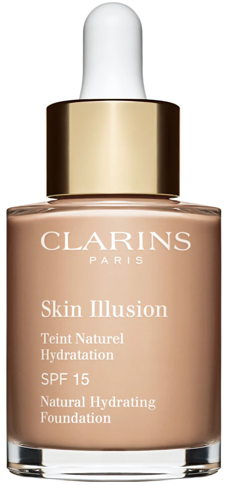 Clarins Skin Illusion Natural Hydrating Foundation brightening, moisturizing makeup SPF 15