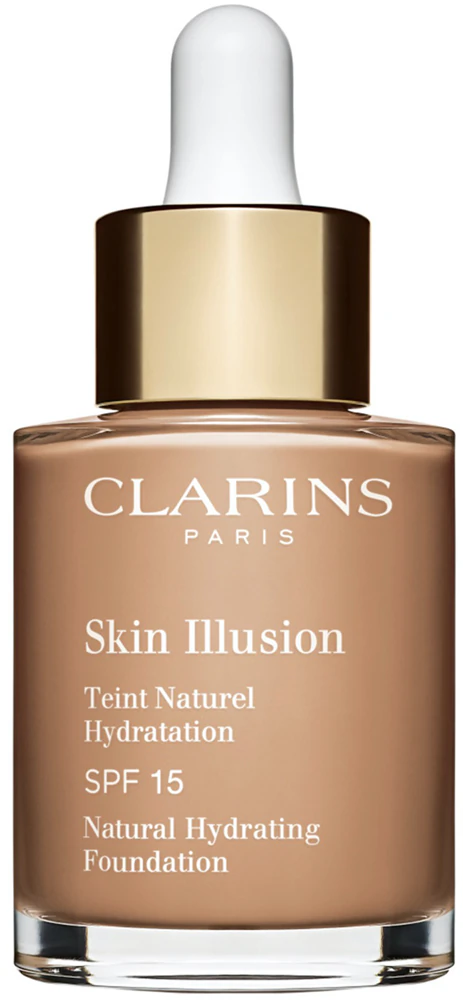 Clarins Skin Illusion Natural Hydrating Foundation brightening, moisturizing makeup SPF 15 Farbton 112C Amber 30 ml