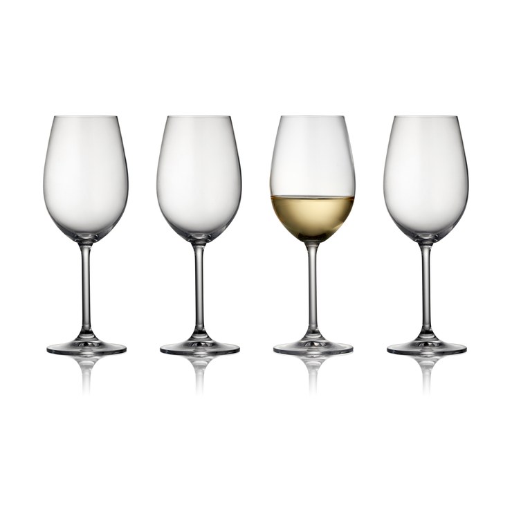 Lyngby Glas Clarity white wine glass 35 cl pack of 4
