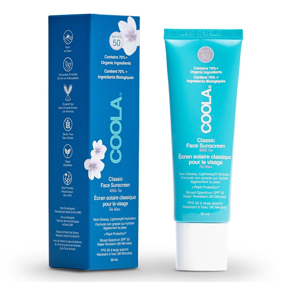 Coola Classic Classic SPF 50 Face Lotion White Tea