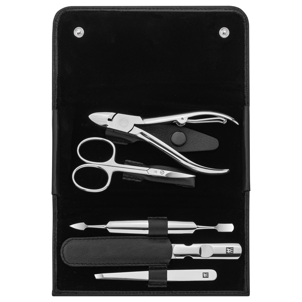 ZWILLING ® ZWILLING ® CLASSIC INOX Snap button case, cowhide, black, 5 pcs