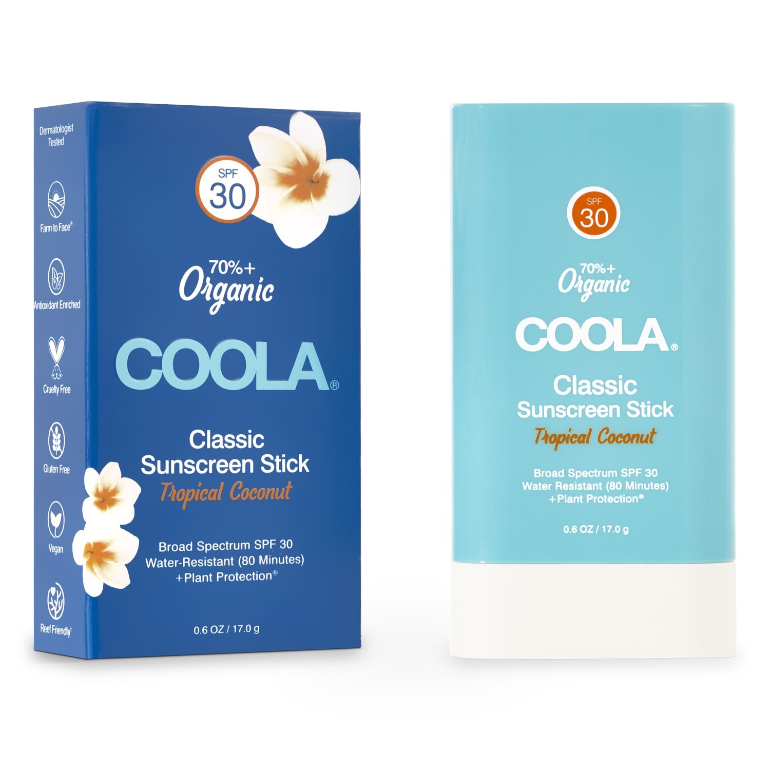 Coola Classic Sunscreen Stick SPF 30 - Tropical Coconut