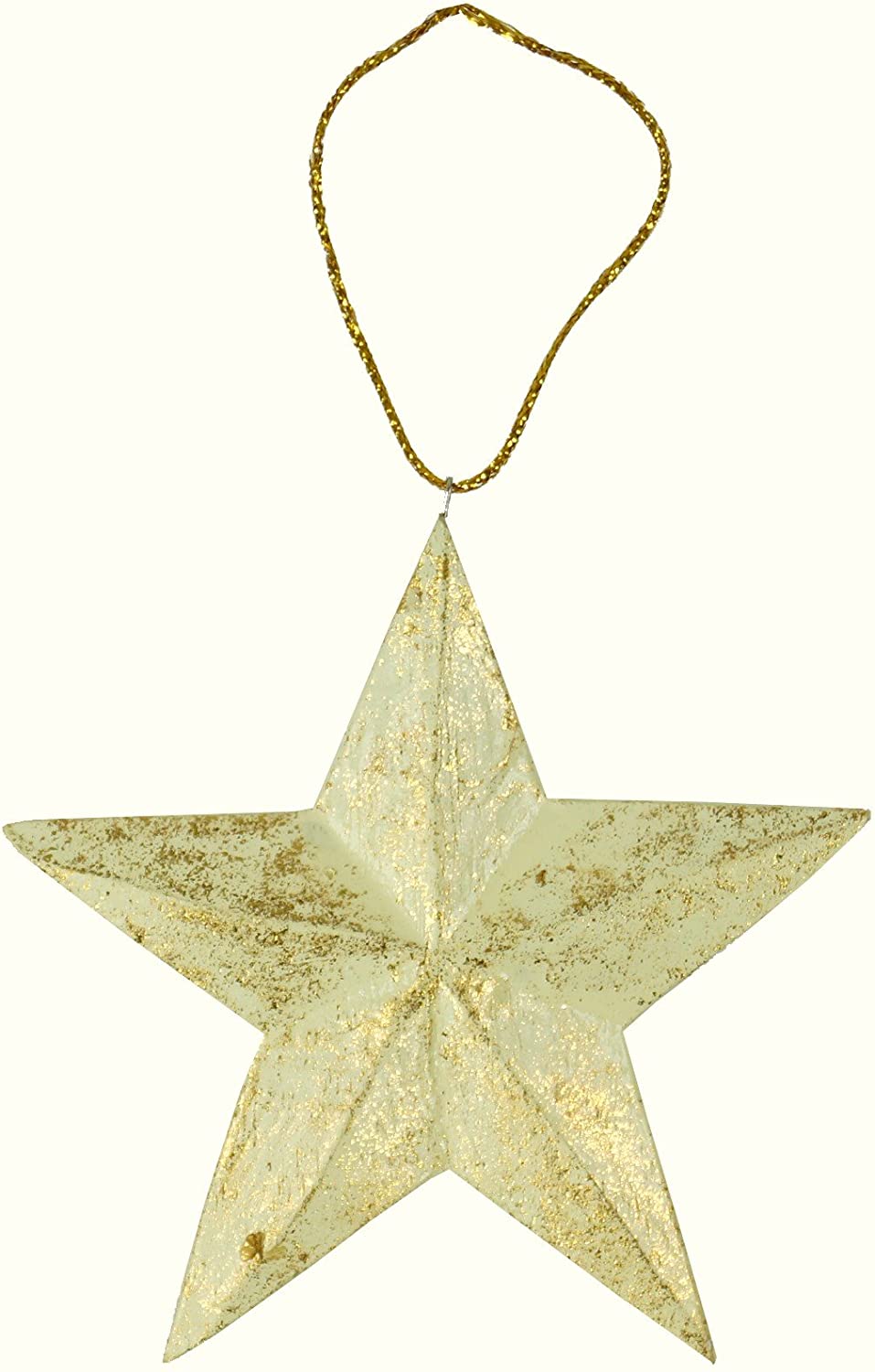 Guru-Shop Guru Shop Christmas Decoration Christmas Tree Decorations Wooden Star Christmas Tree Topper