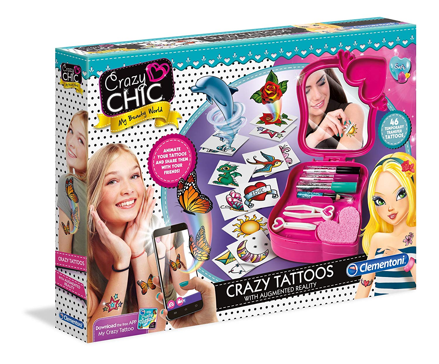 Clementoni App Crazy Tattoos Set