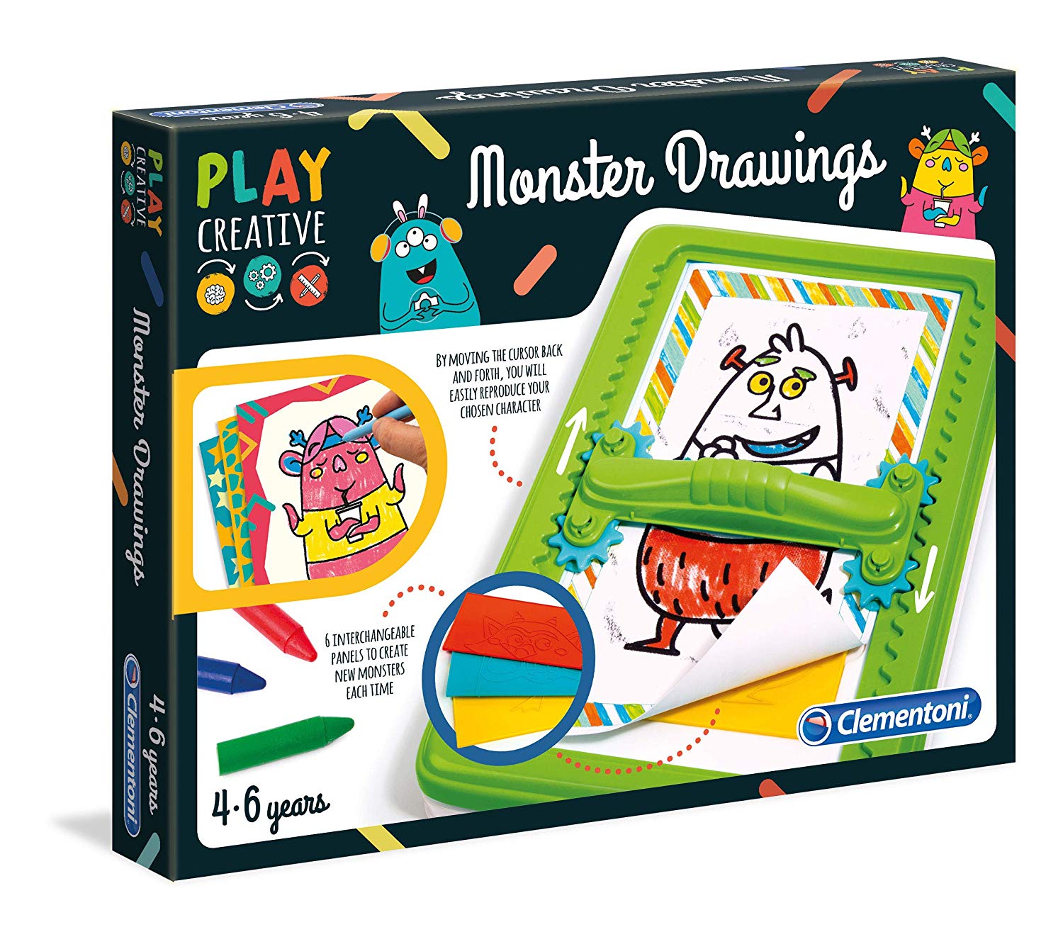 Clementoni Play Creative Funny Monsters Multicolour