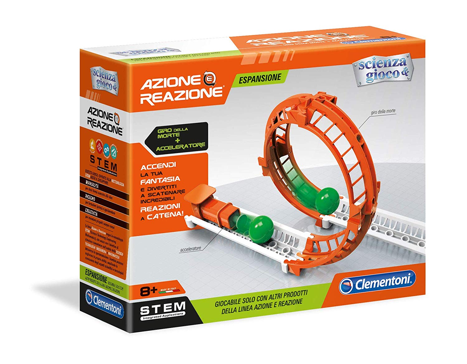 Clementoni 19083 Action And Reaction-Tour Of Death + Accelerometer, Multi-C