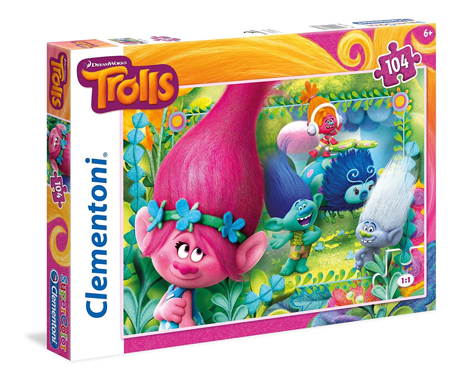 Clementoni D Trolls Youre Invited To This Party Puzzle