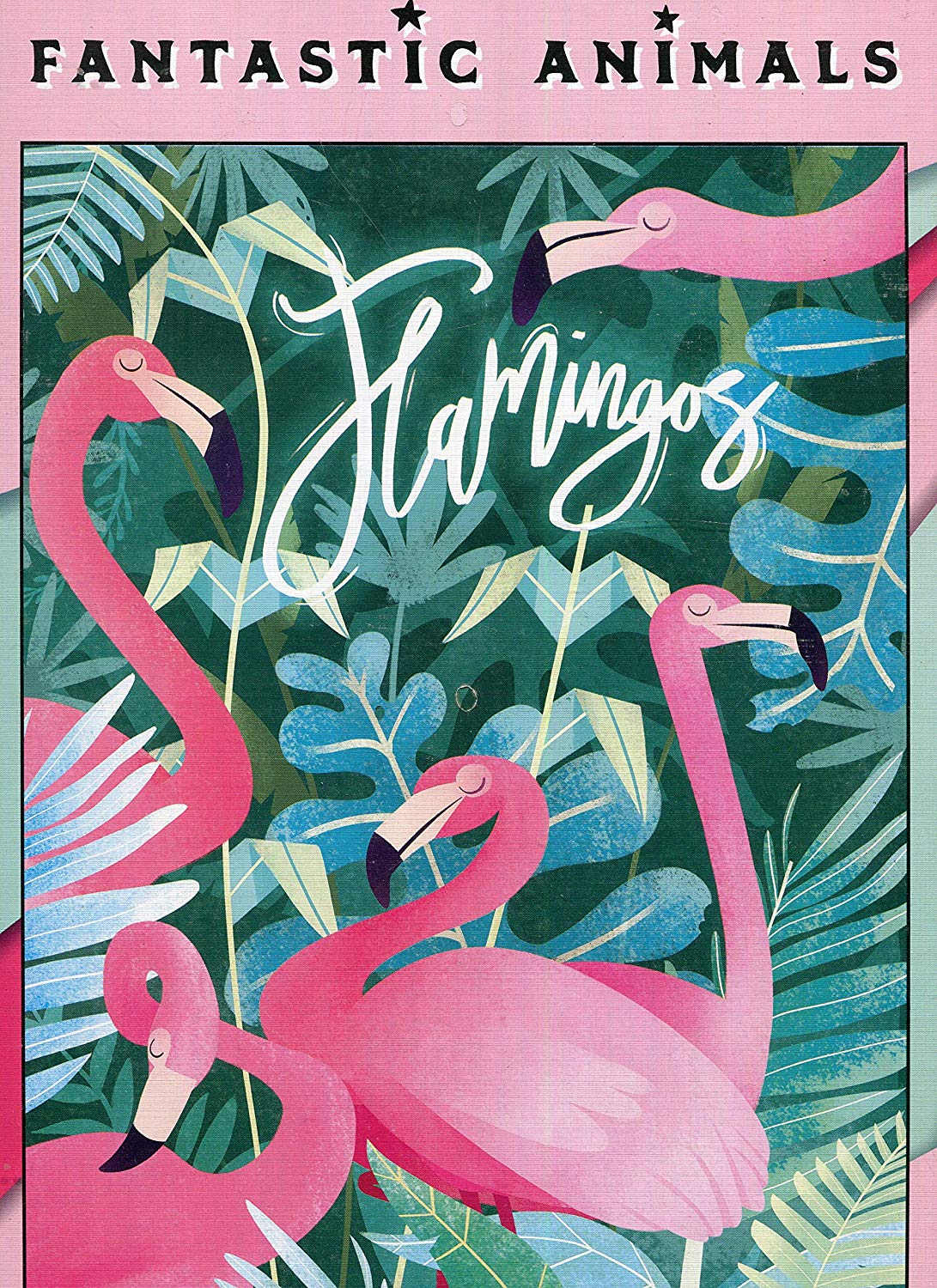 Clementoni Fantastic Animals Flamingos Piece Set Multicoloured