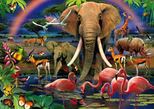 Clementoni Puzzle Magic D With Glasses African Savannah Pieces
