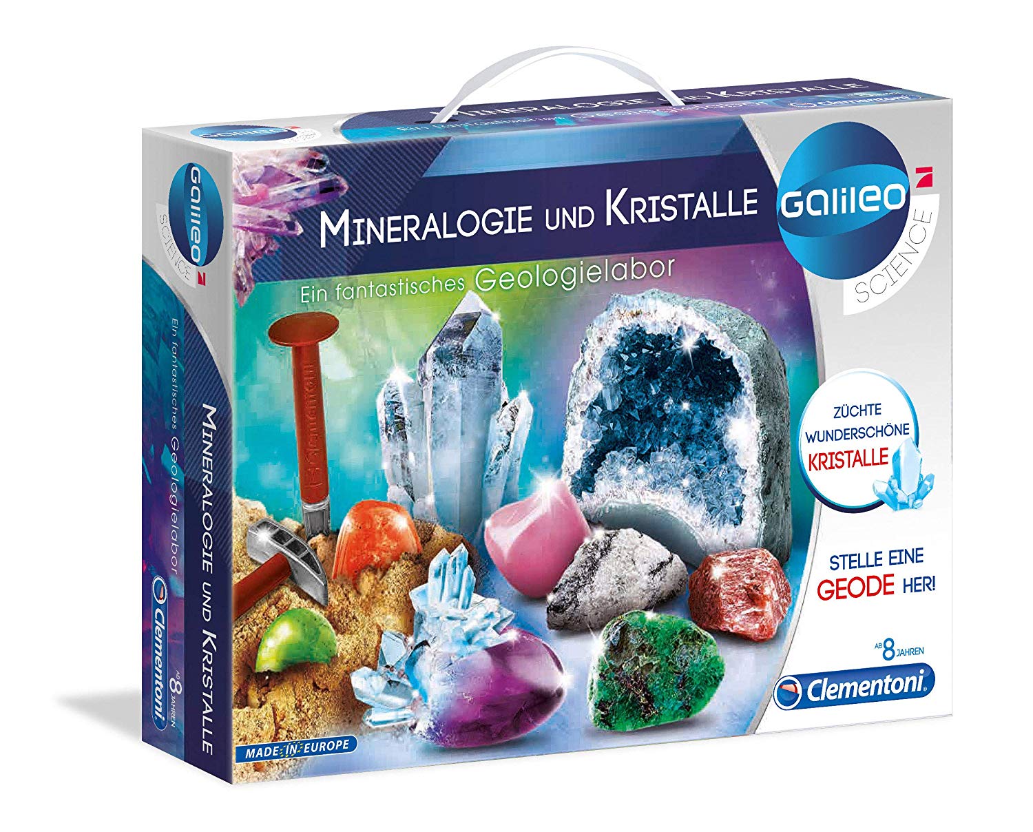 Clementoni Galileo Excavation Set Mineralogie And Crystals German