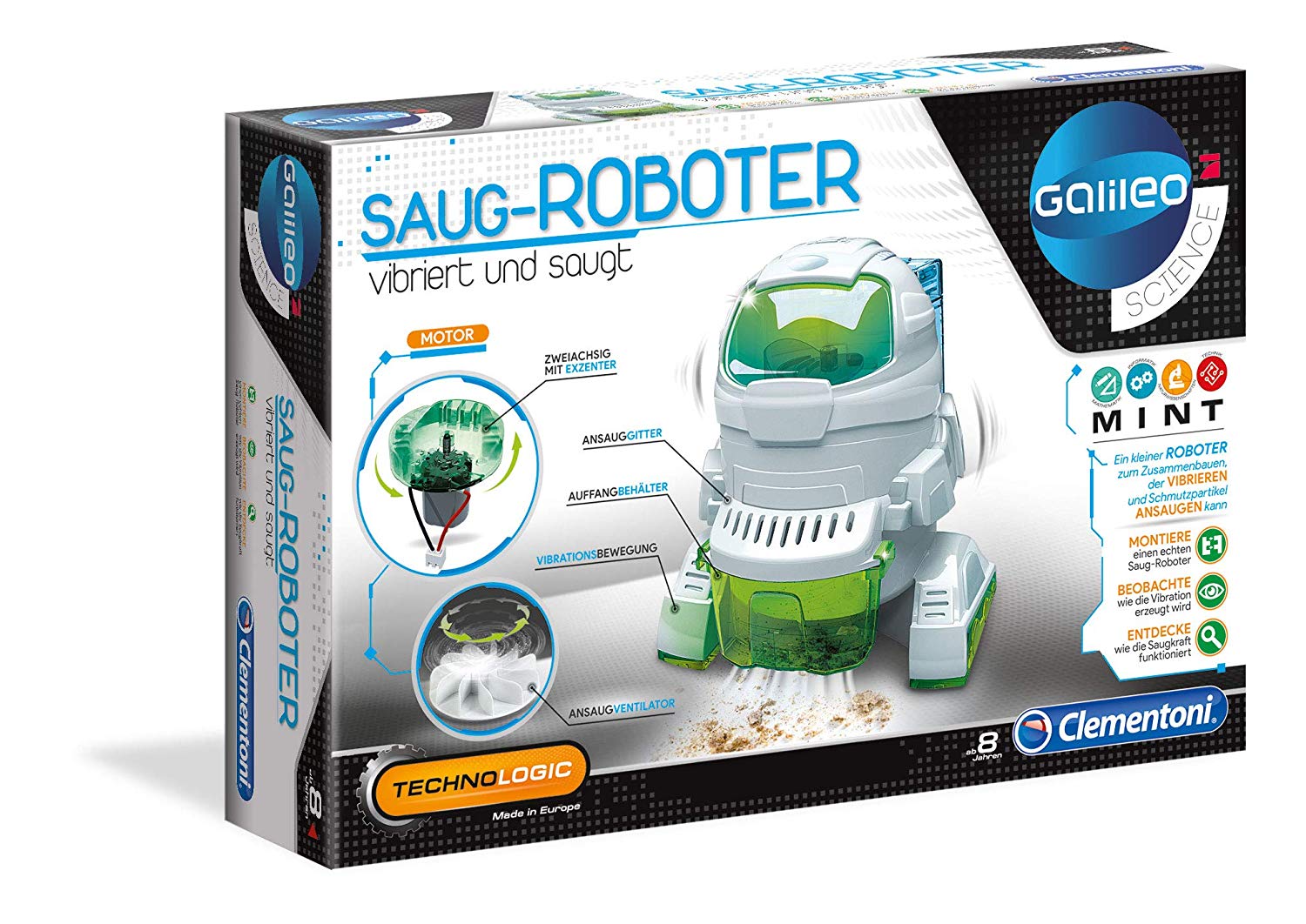 Clementoni Galileo Technology Suction Robot Multicolour