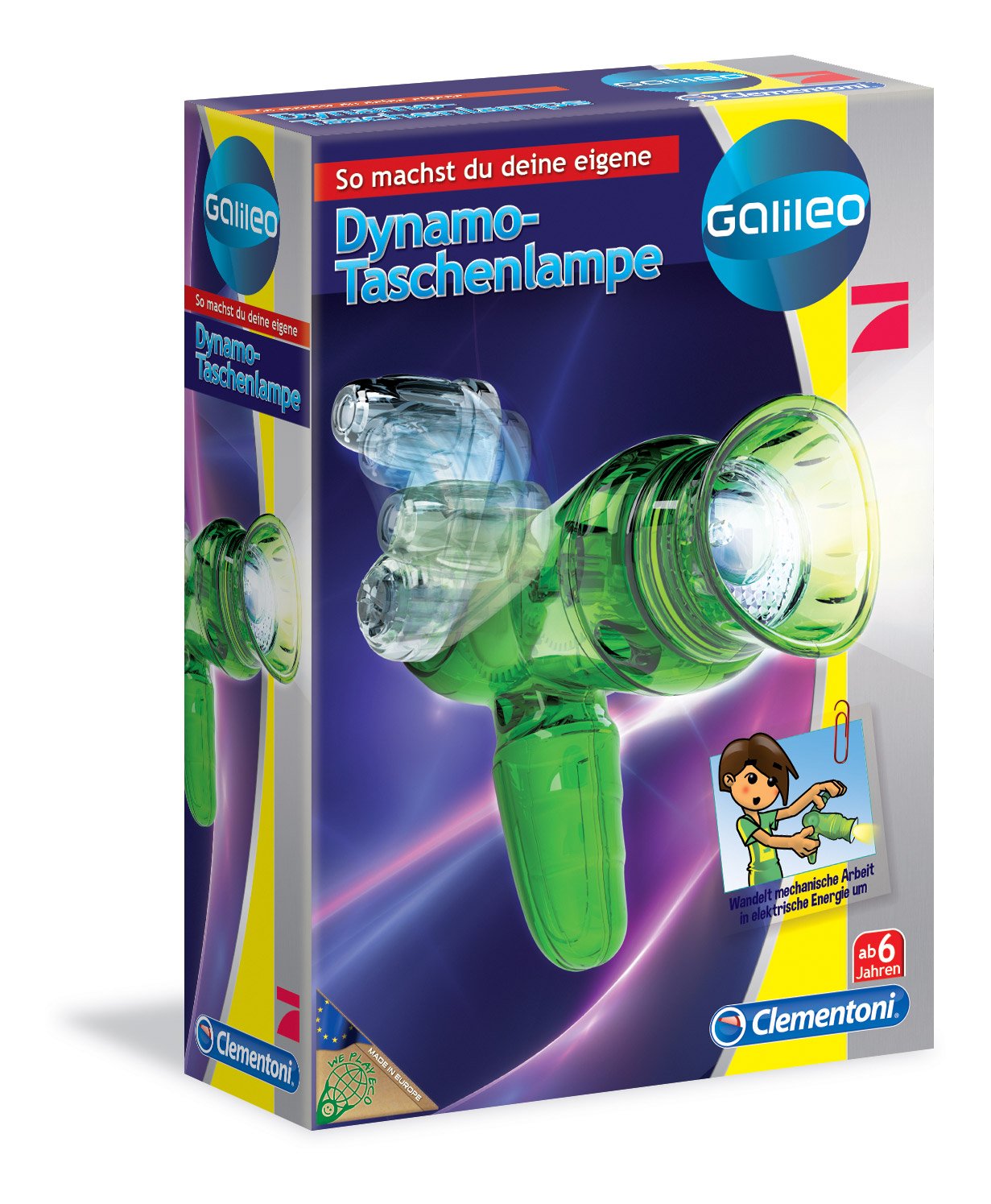 Clementoni Dynamo Torch Red Multi Colour