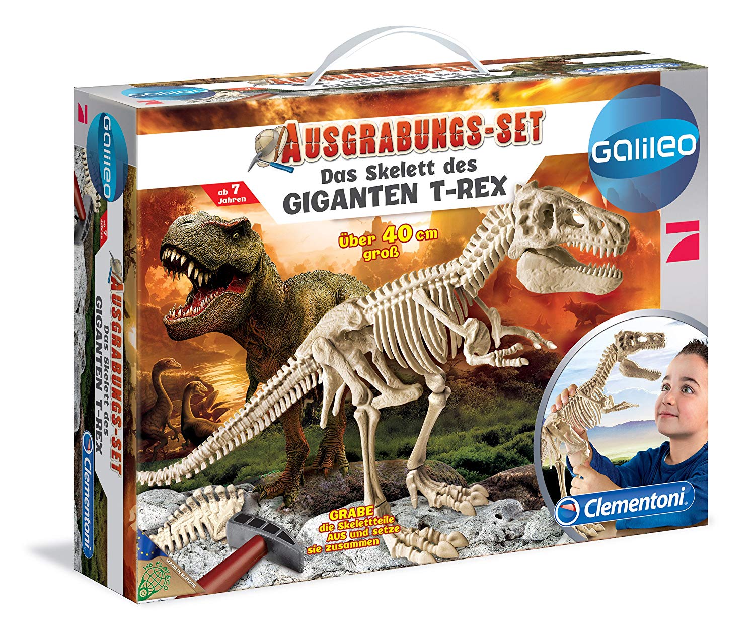 Clementoni Galileo The Skeleton Of The Giant T Rex Excavation Kit Multi Colour