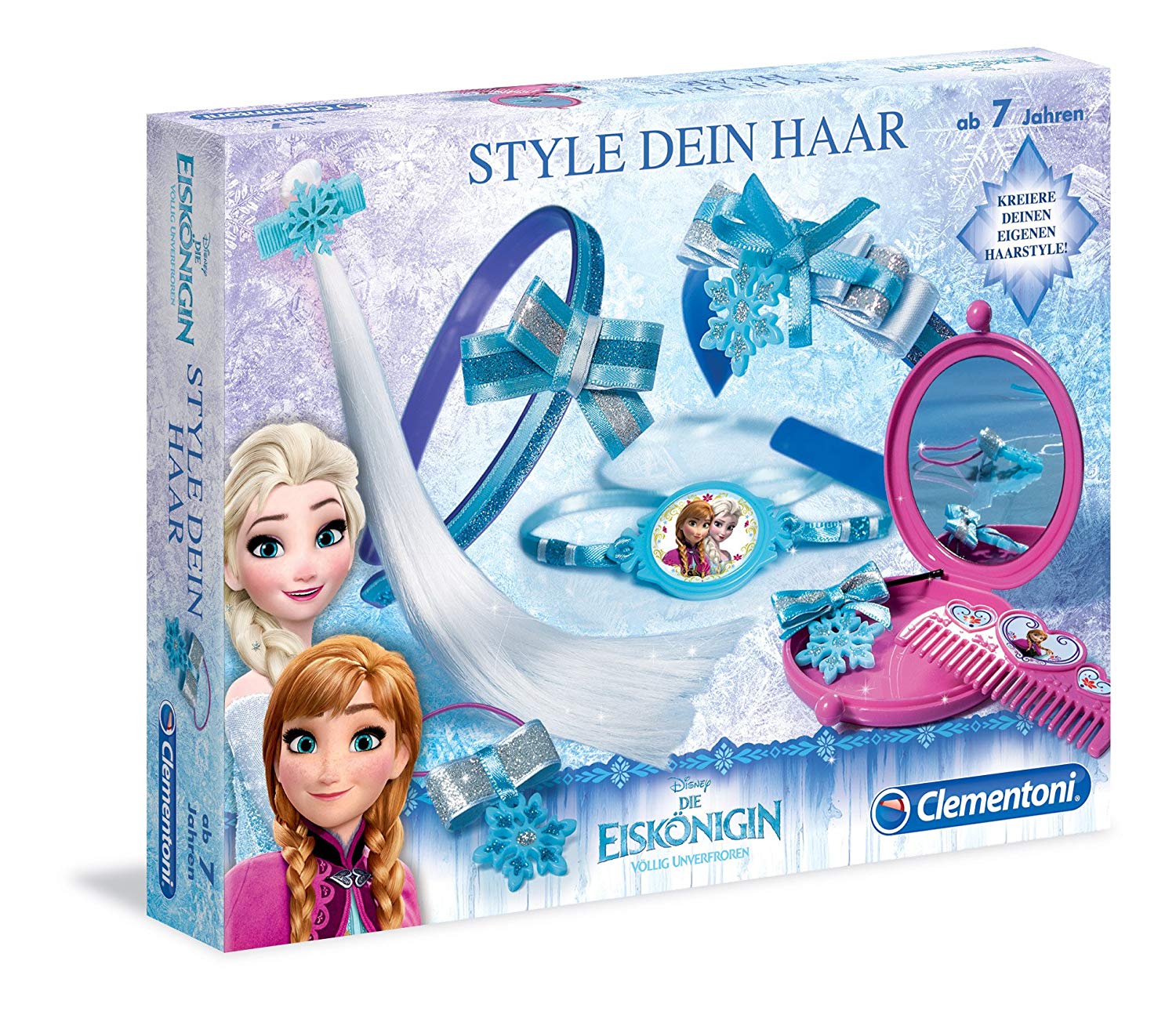Clementoni Frozen Style Your Hair Mehrfarbig