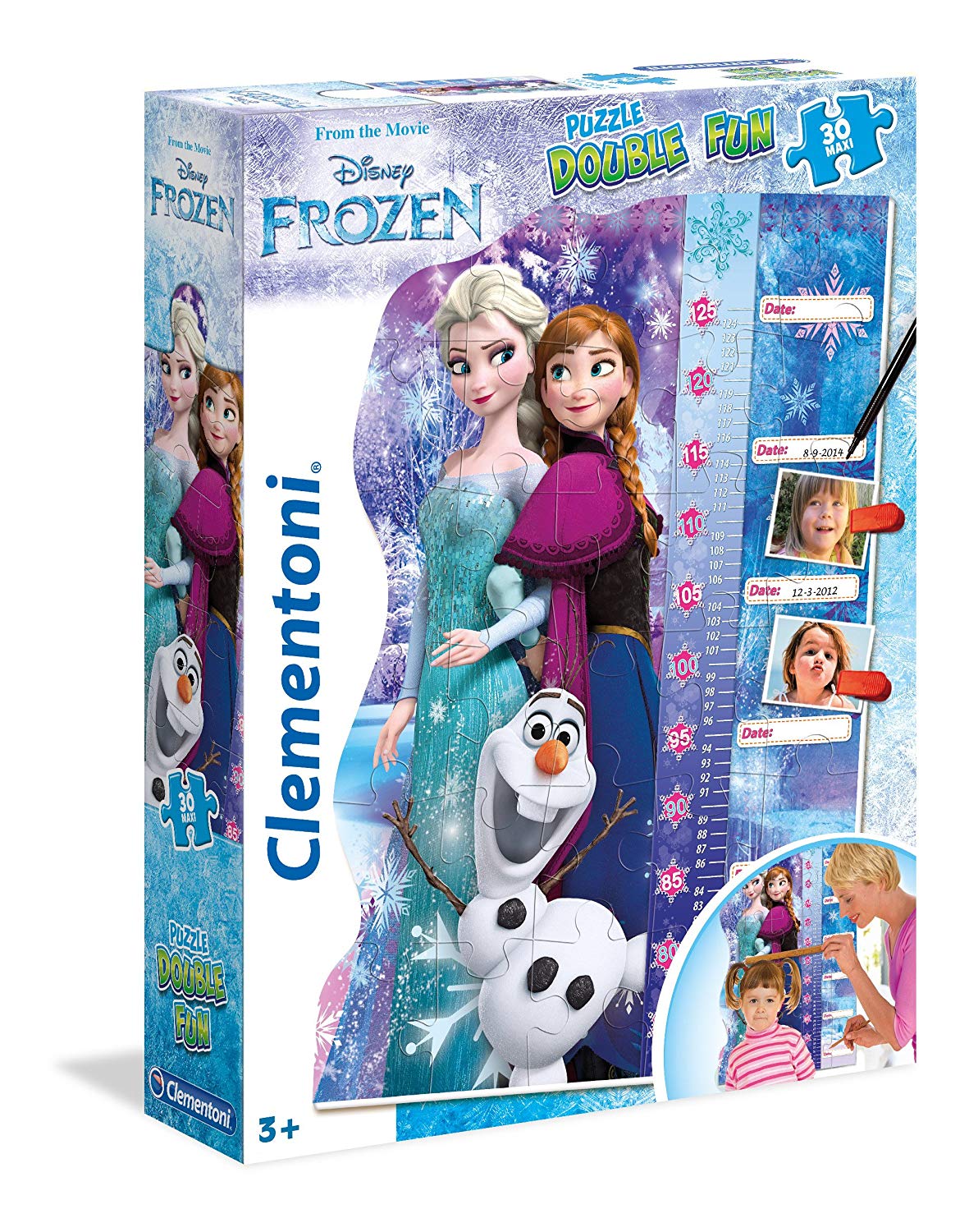 Clementoni Puzzle Double Fun Frozen Growth Chart Size