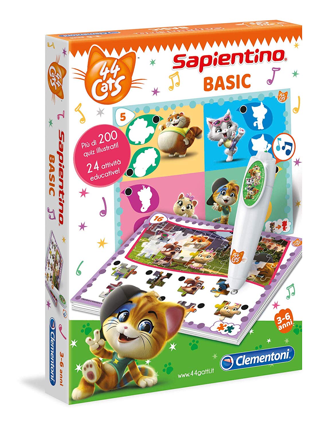 Clementoni Sapientino Basic Ballpoint Pen Cats Multi Coloured