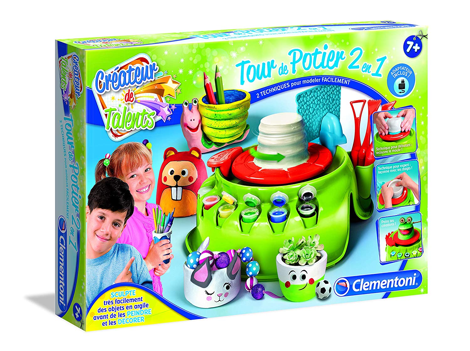 Clementoni The Creator Talents Pottery Disc In Avec Charger Multi Colour