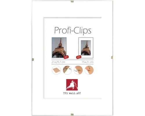 The Wall Clip frame anti-reflective glass 21x29.7 cm (DIN A4)