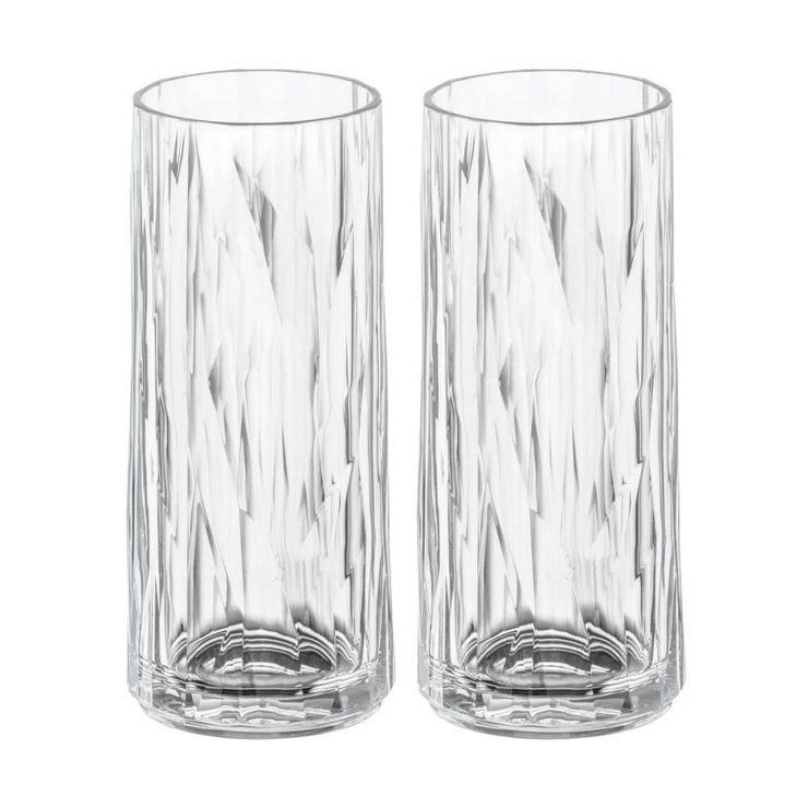 Koziol Club No. 3 long drink glasses plastic 25 cl pack of 2