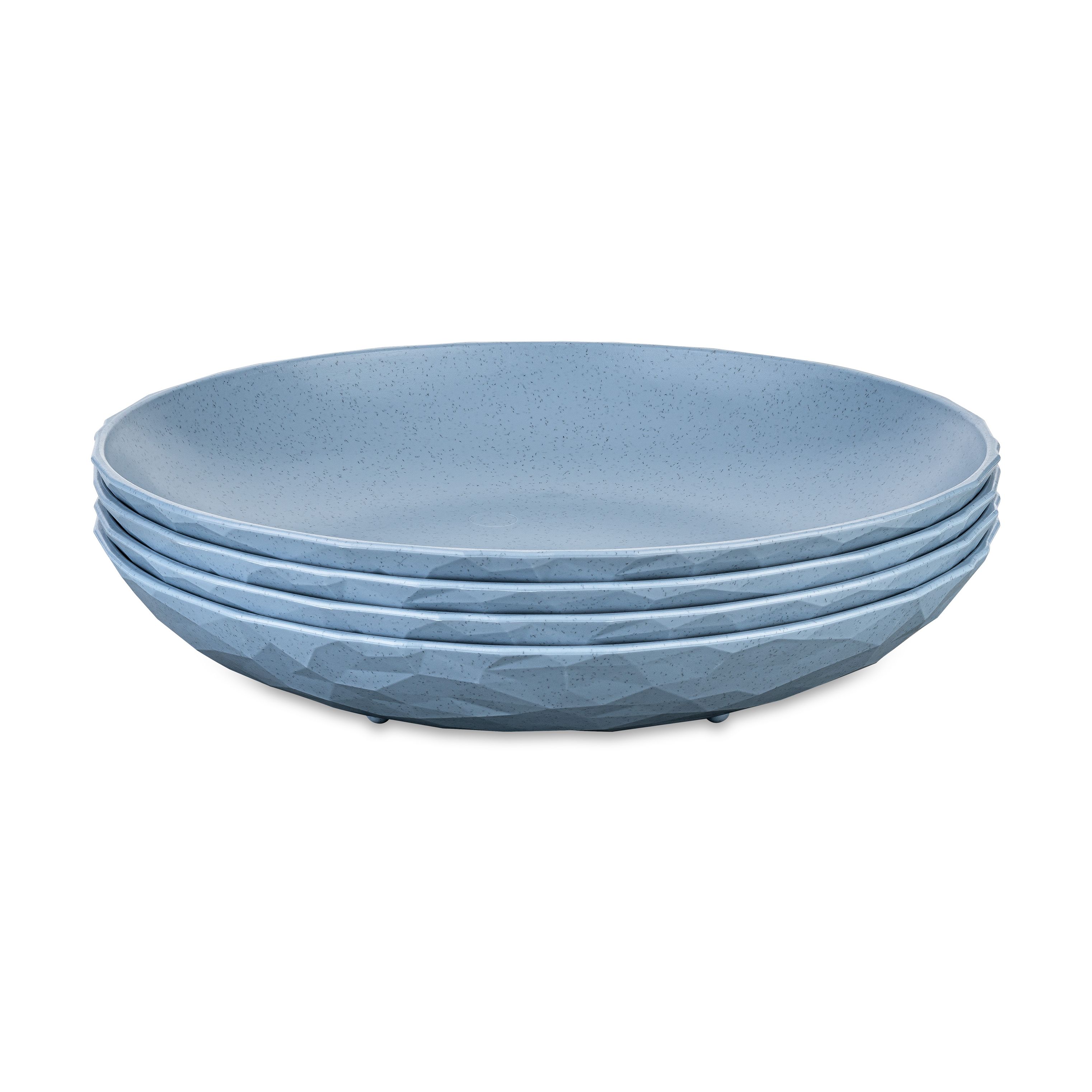 Koziol Club deep plate Ø22 cm 4-pack biocircular thermoplastic