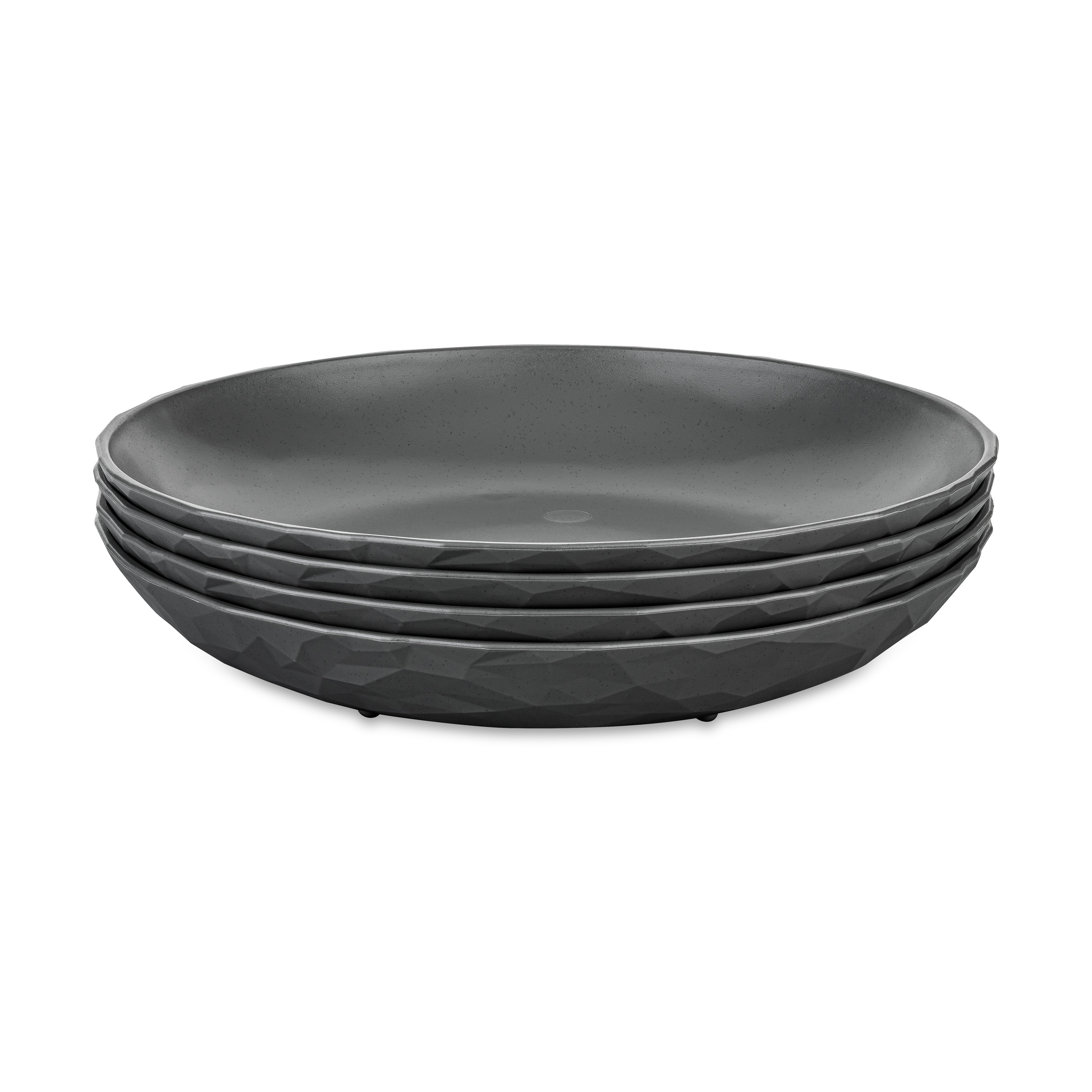 Koziol Club deep plate Ø22 cm 4-pack biocircular thermoplastic