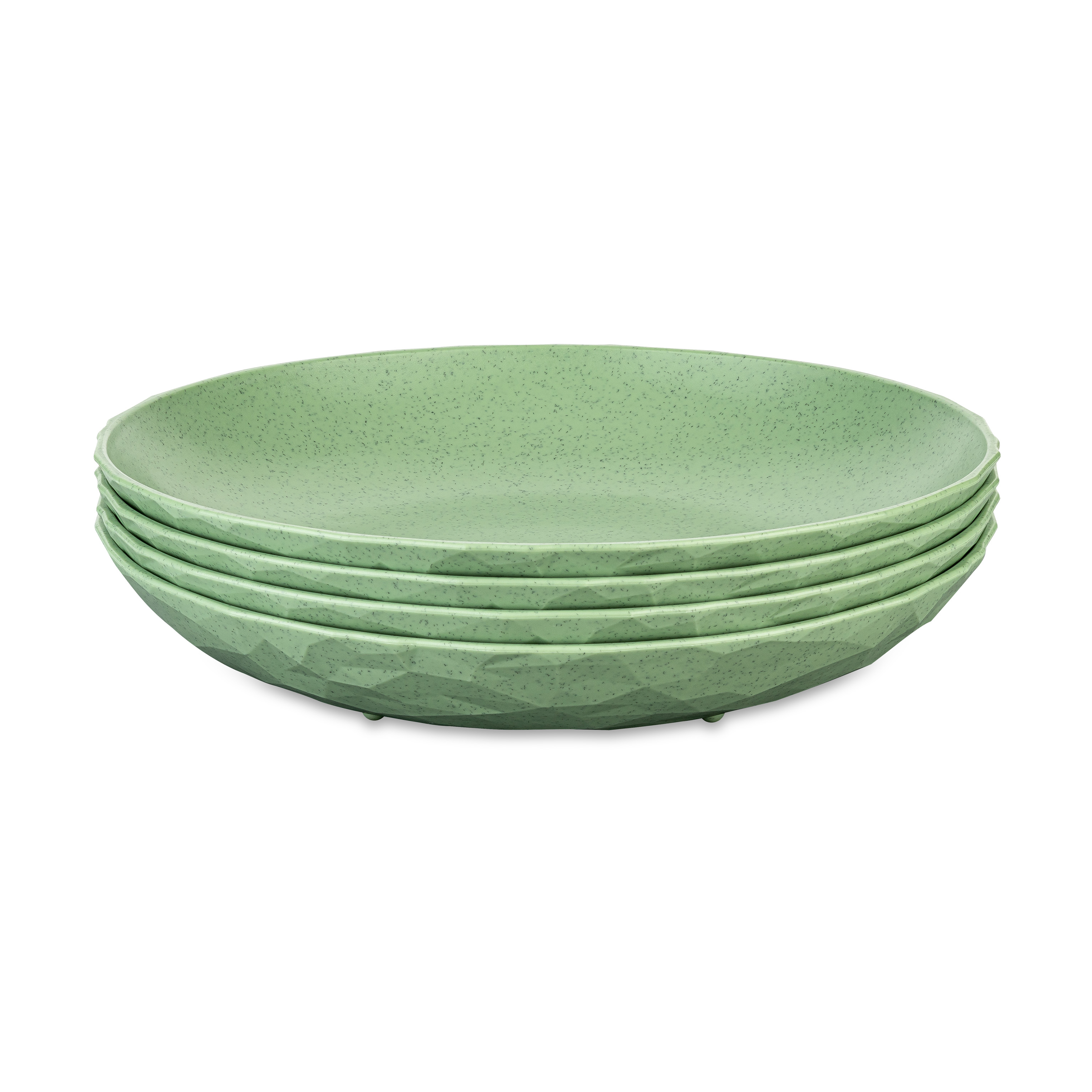 Koziol Club deep plate Ø22 cm 4-pack biocircular thermoplastic