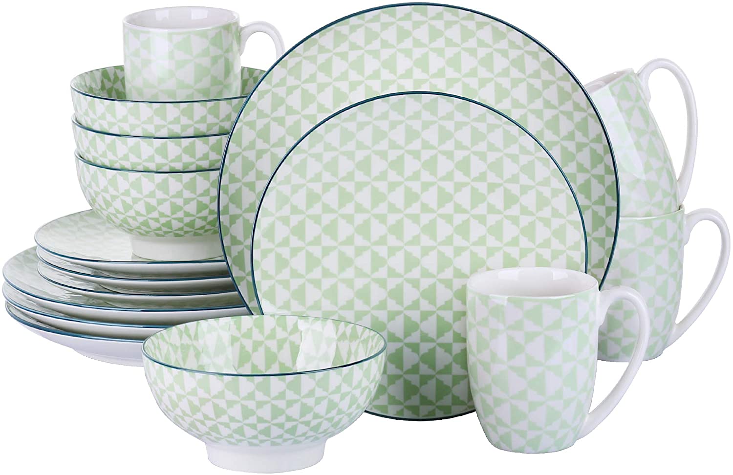 Vancasso Colourful Dinner Service for 4 - 12 Settings