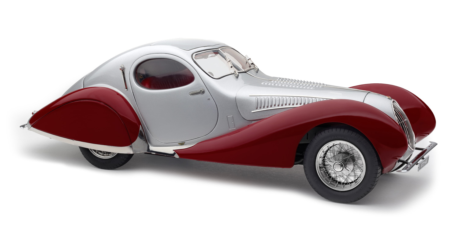 CMC Talbot Lago Coup T C Ss Figoni Falaschi Teardrop Silver Red