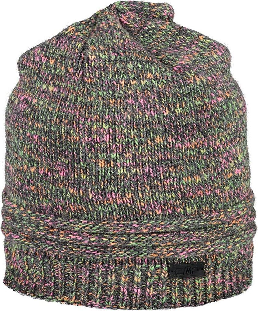 Cmp Woman Knitted Hat Antracite-Arancio-Fuxia