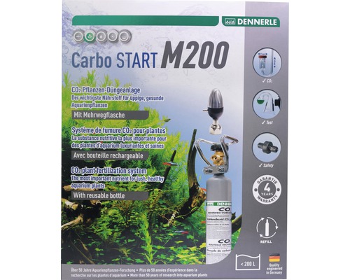 CO2 fertilizer set DENNERLE reusable Carbo START M200