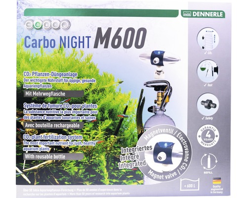 CO2 fertilizer set reusable DENNERLE Carbo NIGHT M600