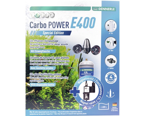 CO2 plant fertilizer set DENNERLE disposable Carbo POWER E400 Special Edition