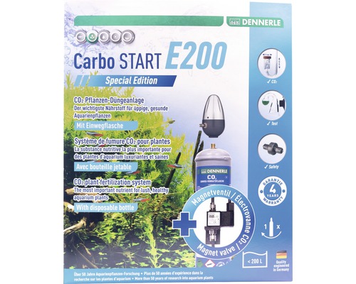 CO2 plant fertilizer set DENNERLE disposable Carbo START E200 Special Edition