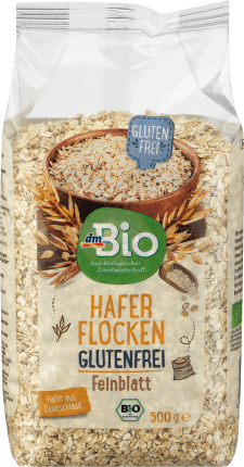 dmBio Oatmeal Gluten-free Fine leaf, 500 g