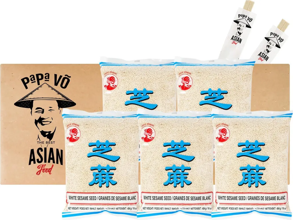 Cock sesame seeds white 5x454g Me Trang
