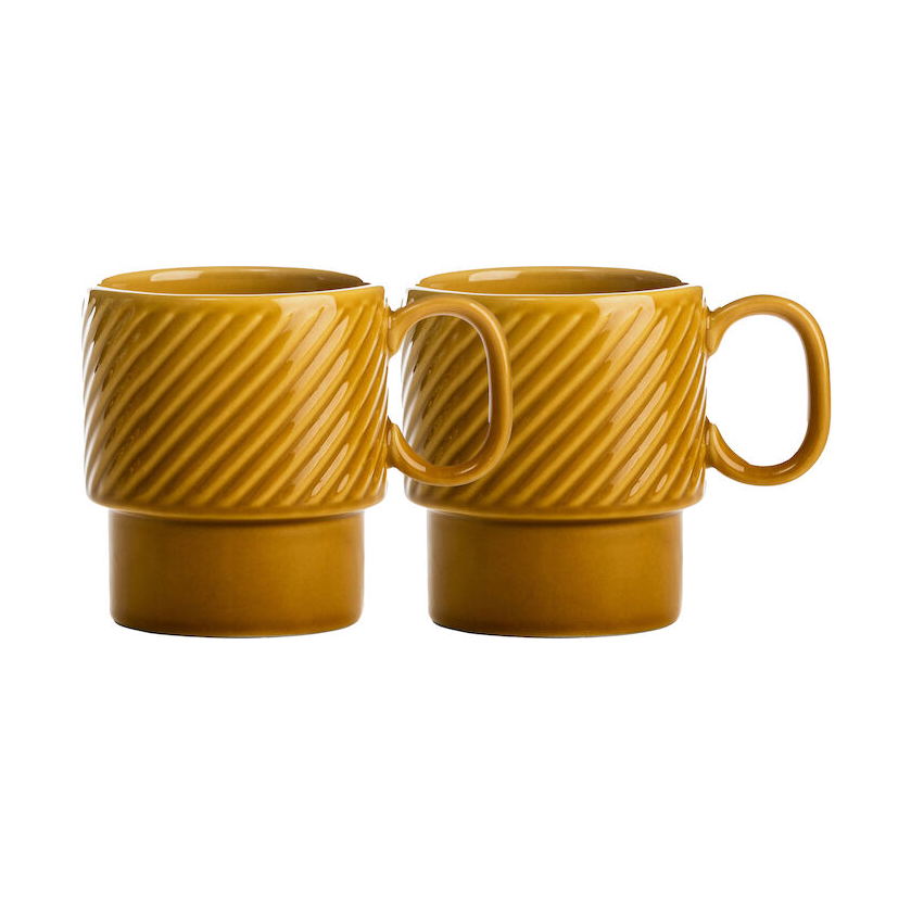 Sagaform Coffee & More Coffee Cup 2-Pack, Yellow