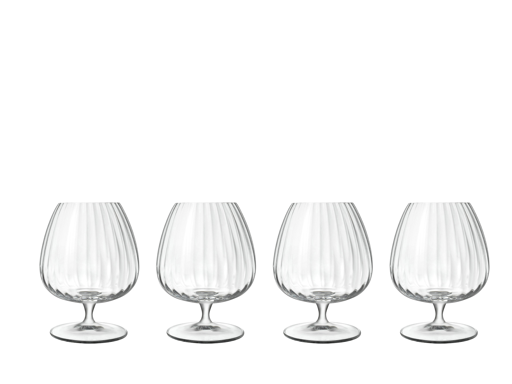 Luigi Bormioli Optica cognac glass, 4-pack