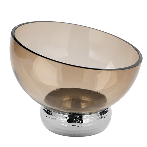 Necklace glass bowl with ring (small) by Fink