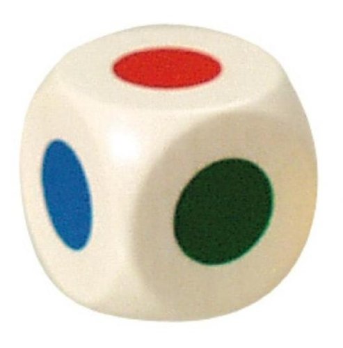 Color-Dice 20Mm, White, 6 Colors 55